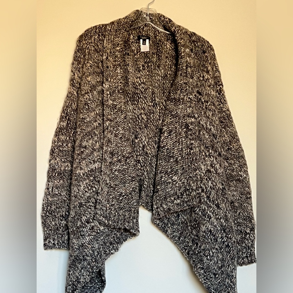 Talbots grey wool blend cardigan sweater, X Small